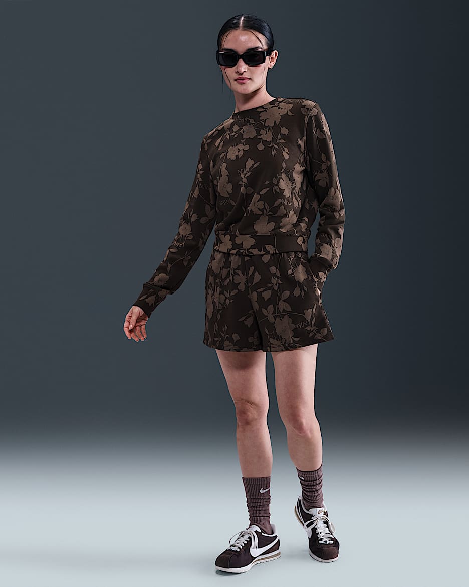 【NIKE】Velour Long-Sleeve Crew Dress NIKE Nike Sportswear Women's Velour Long-Sleeve Crew Dress